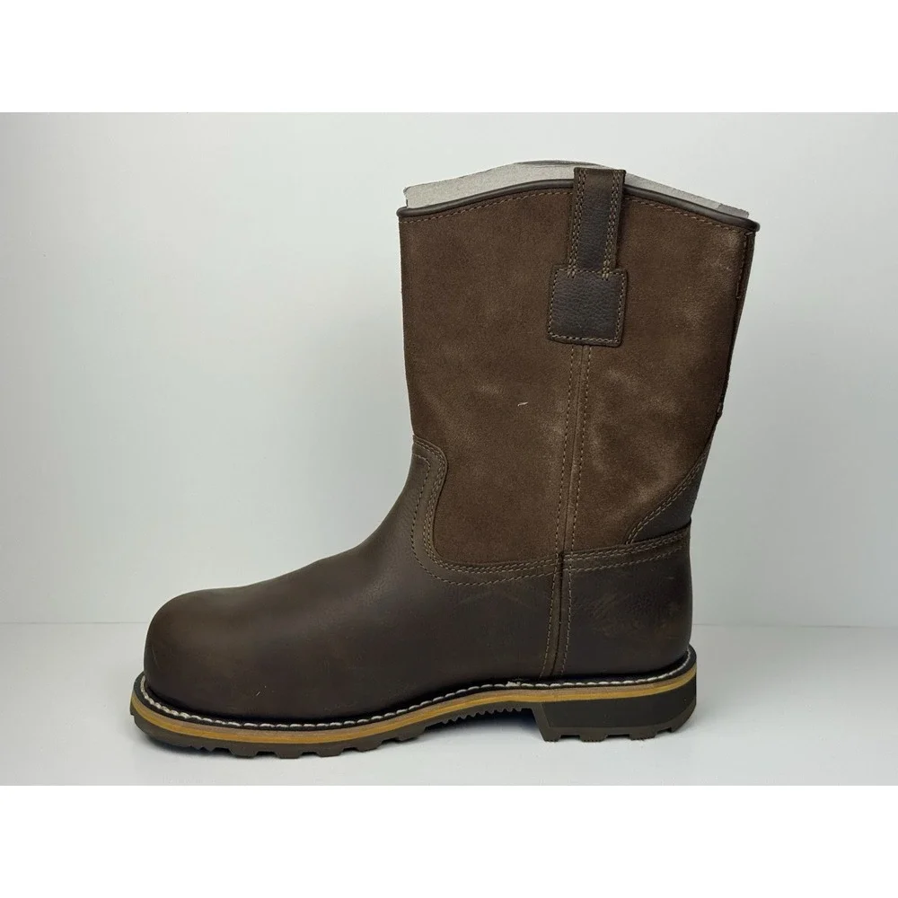 Carhartt Waterproof 10-Inch Nano Composite Toe Pull Up Boots Men's Size 9.5 Wide